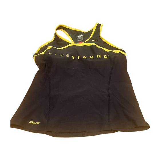 Nike Black and Yellow Tank Top - Picture 1 of 7